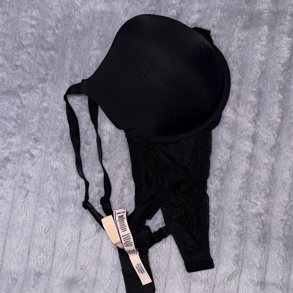 PINK Victoria's Secret Black Lace T-Shirt Bra
